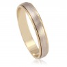 Bicolor gold wedding ring