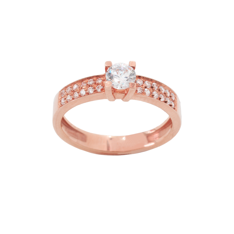 Rose gold ring