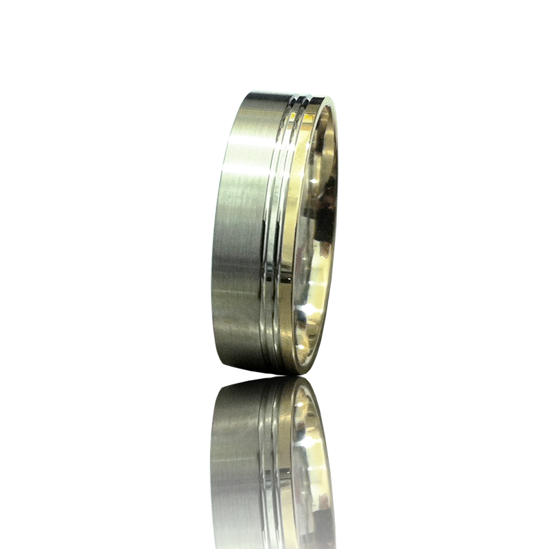Bicolor gold ring