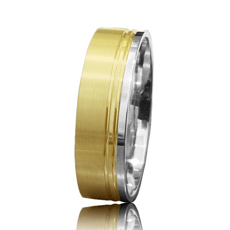 Bicolor gold ring