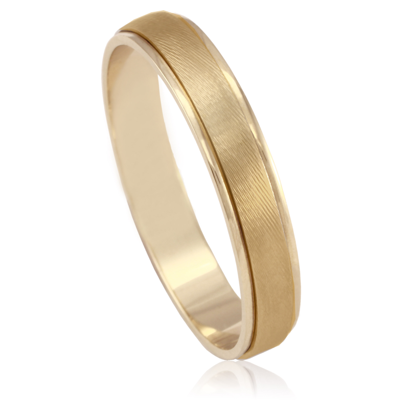 Aliança ouro amarelo